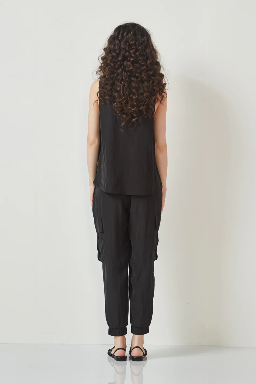 GLIDE FELICITY TANK - BLACK - THE VOGUE STORE