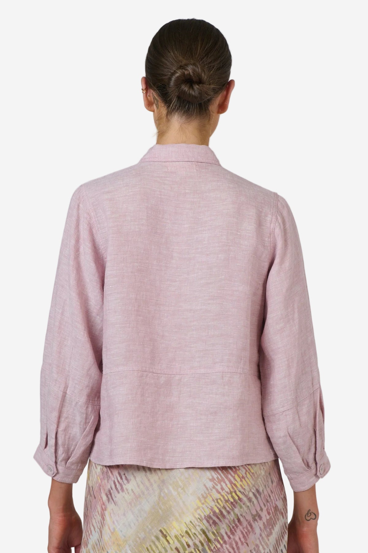 NATURALS BY O&J LINEN JACKET - RADISH - THE VOGUE STORE