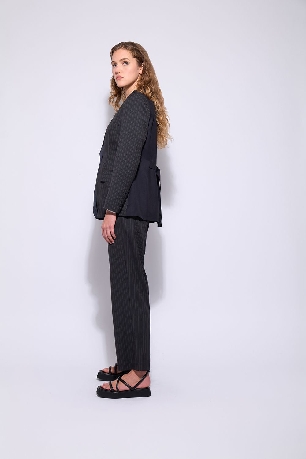 NERIS THE HEPBURN JACKET - STEEL MIX - THE VOGUE STORE