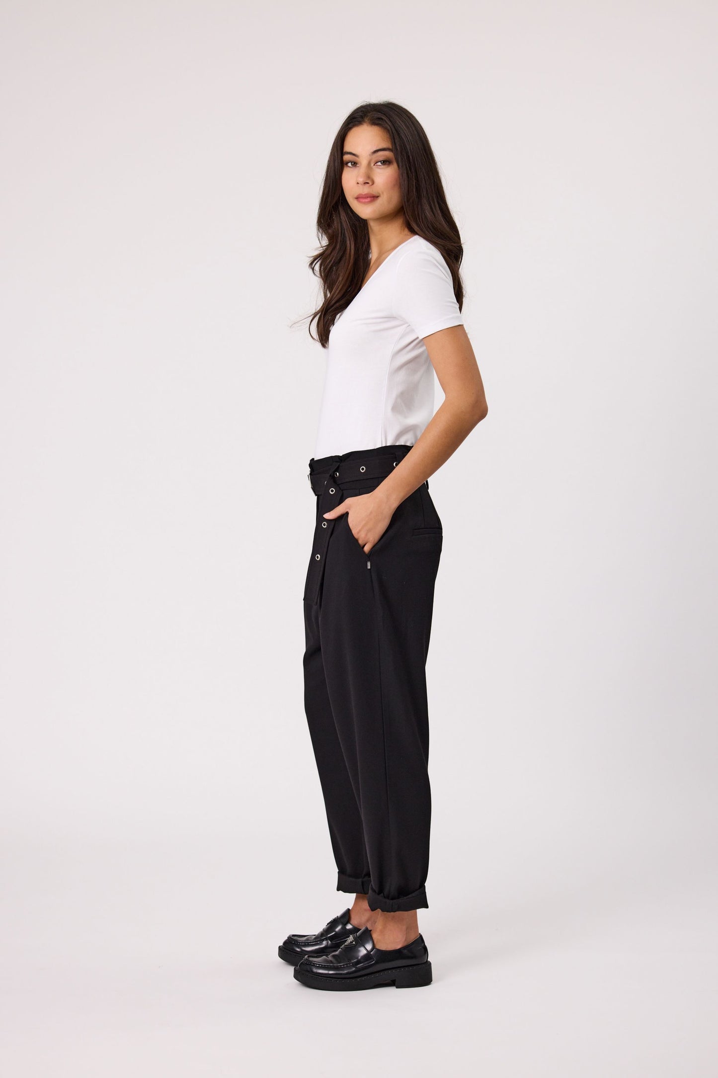 DESIGN NATION SOHO PANT - BLACK - THE VOGUE STORE