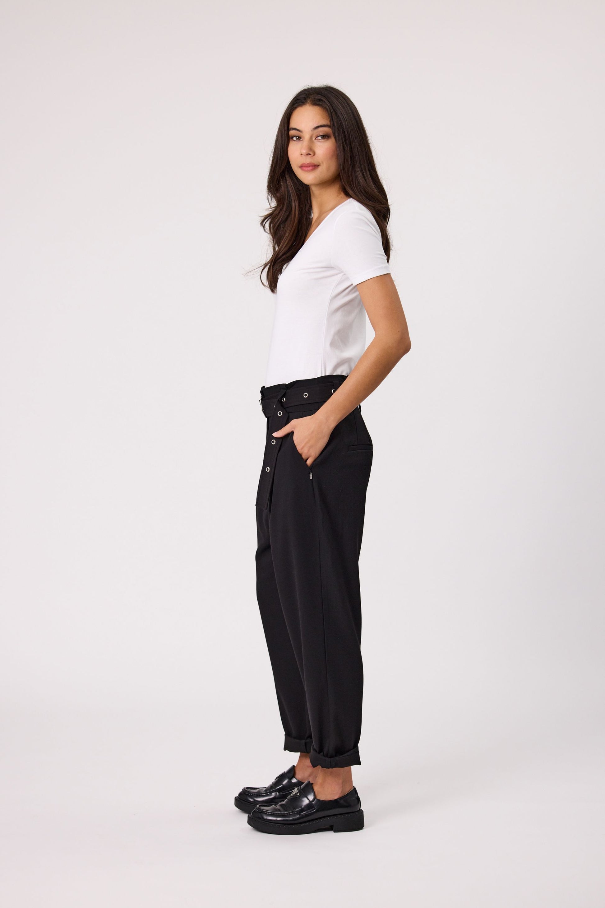 DESIGN NATION SOHO PANT - BLACK - THE VOGUE STORE