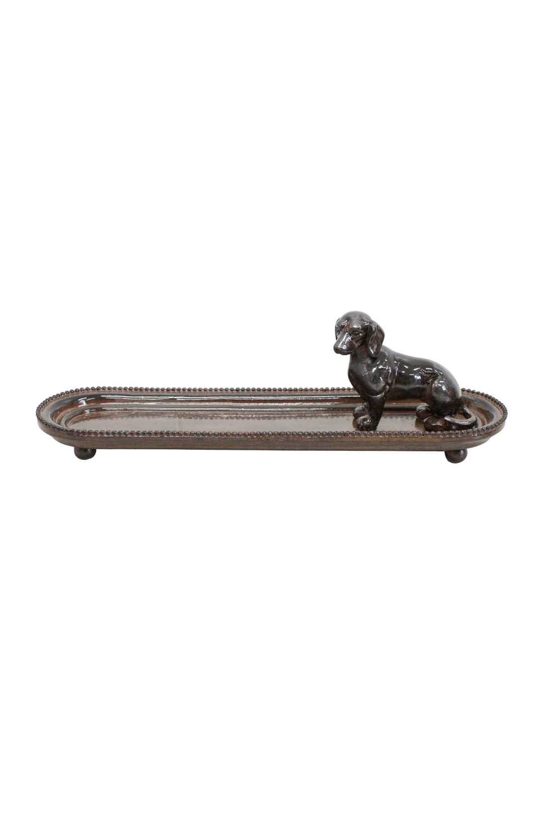 LA VIDA DACHSHUND SCULPTURE TRAY - THE VOGUE STORE