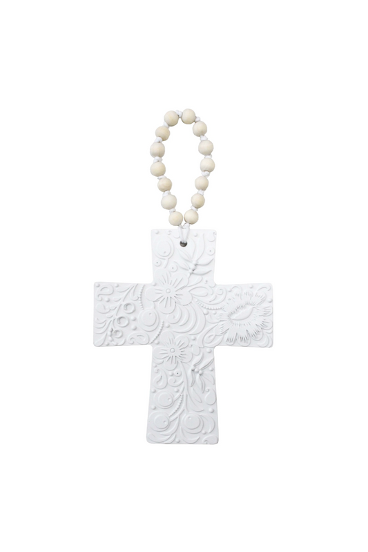 LA VIDA LARGE CROSS - EMBOSSED - THE VOGUE STORE