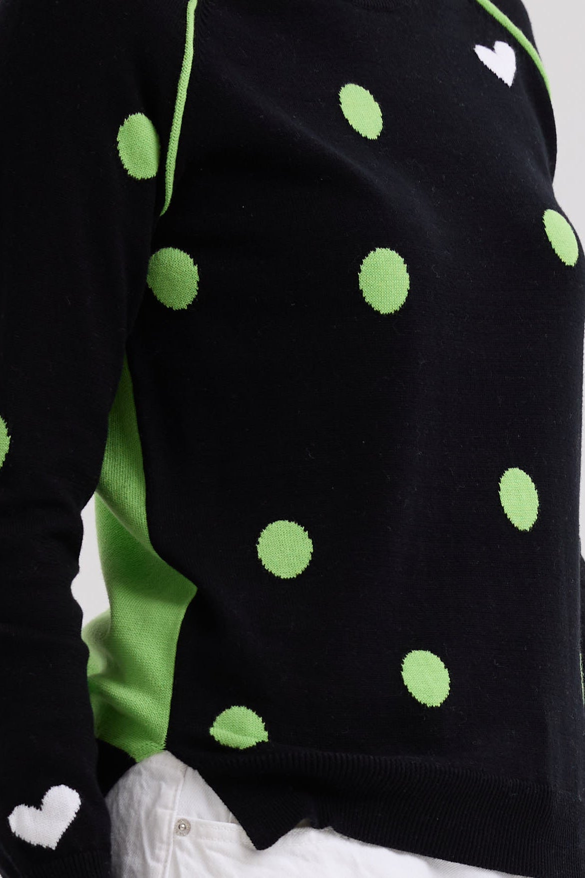 LD & CO SPOT THE LOVE JUMPER - BLACK - THE VOGUE STORE