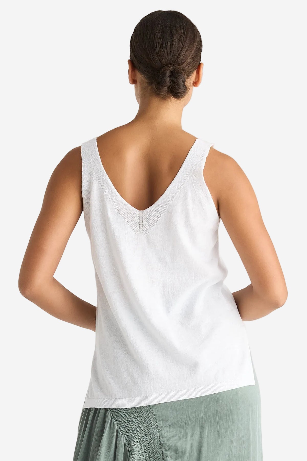 LD & CO TANK - WHITE - THE VOGUE STORE