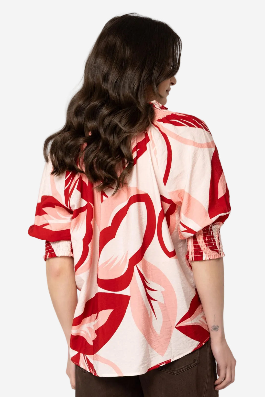 LEILA + LUCA ENCOURAGE TOP - SANGRIA - THE VOGUE STORE