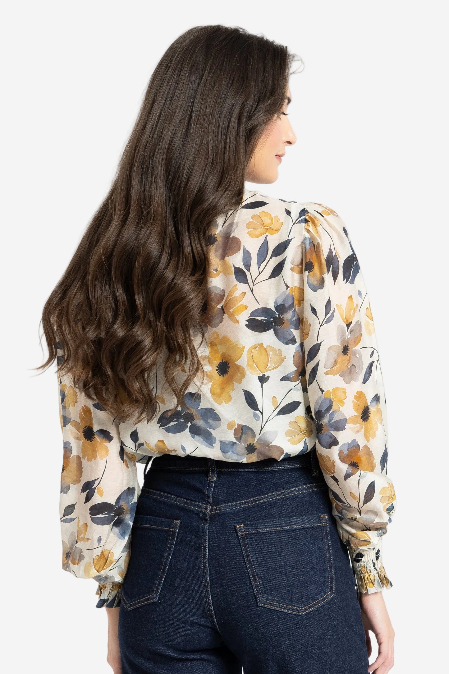 LEILA + LUCA HAVANA TOP - GOLDEN BLOOM - THE VOGUE STORE