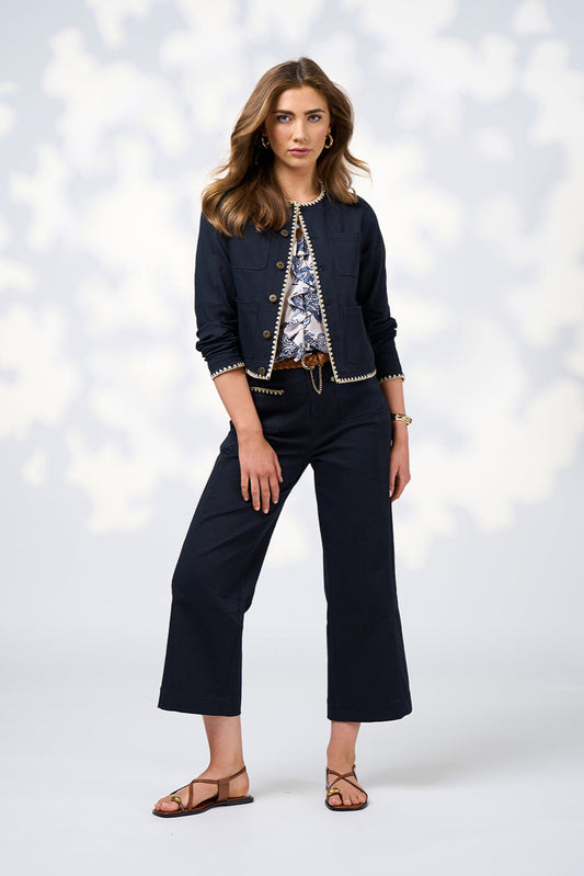 LOOBIES STORY BLAIR JACKET - INDIGO - THE VOGUE STORE