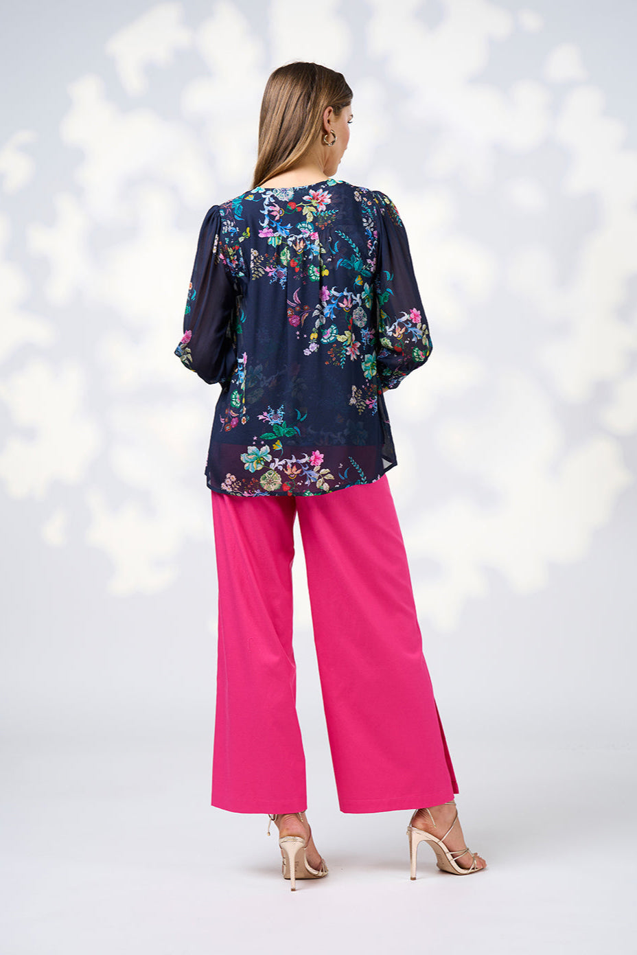 LOOBIES STORY LA BOHEME TOP - INDIGO MULTI - THE VOGUE STORE