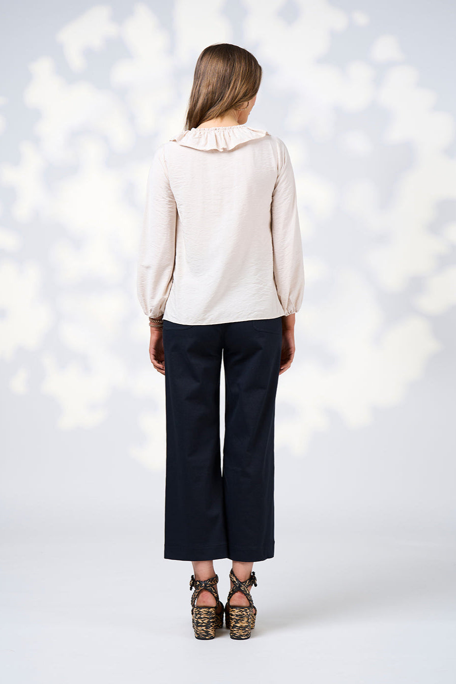 LOOBIES STORY EVIE BLOUSE - BONE - THE VOGUE STORE