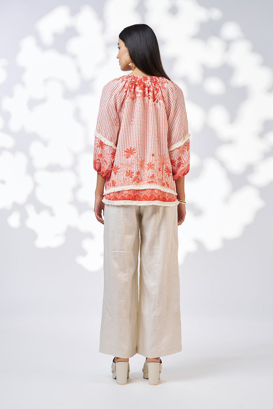 LOOBIES STORY XANTHE TOP - BURNT ORANGE MULTI - THE VOGUE STORE
