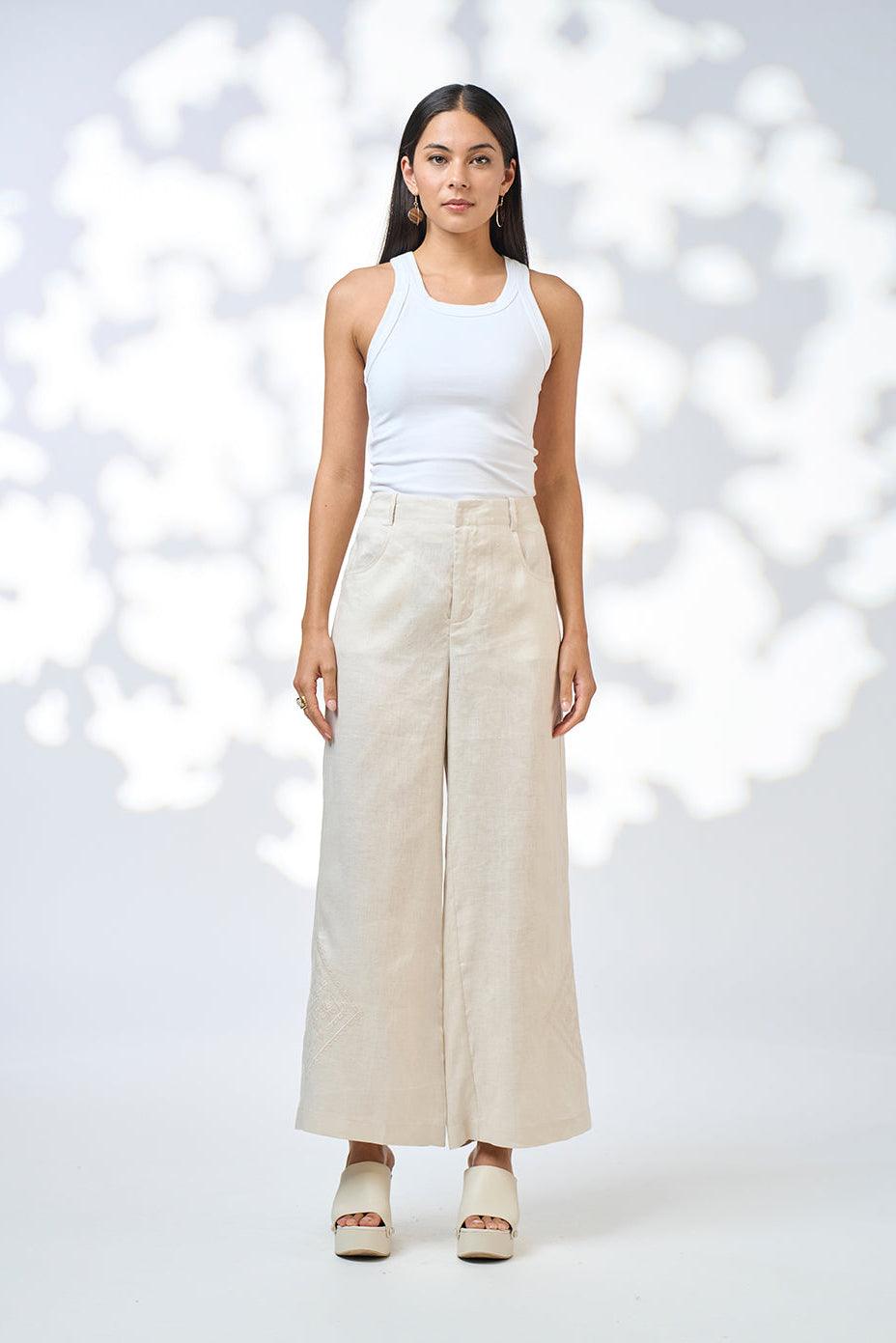 LOOBIES STORY LIA PANT - ECRU - THE VOGUE STORE