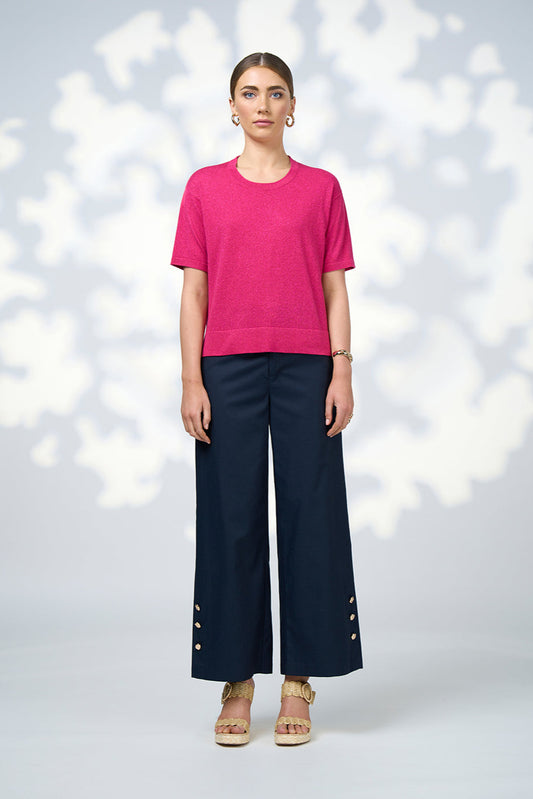 LOOBIES STORY MICA TEE - FUCHSIA - THE VOGUE STORE