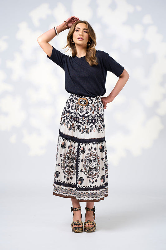 LOOBIES STORY MICA TEE - INDIGO - THE VOGUE STORE