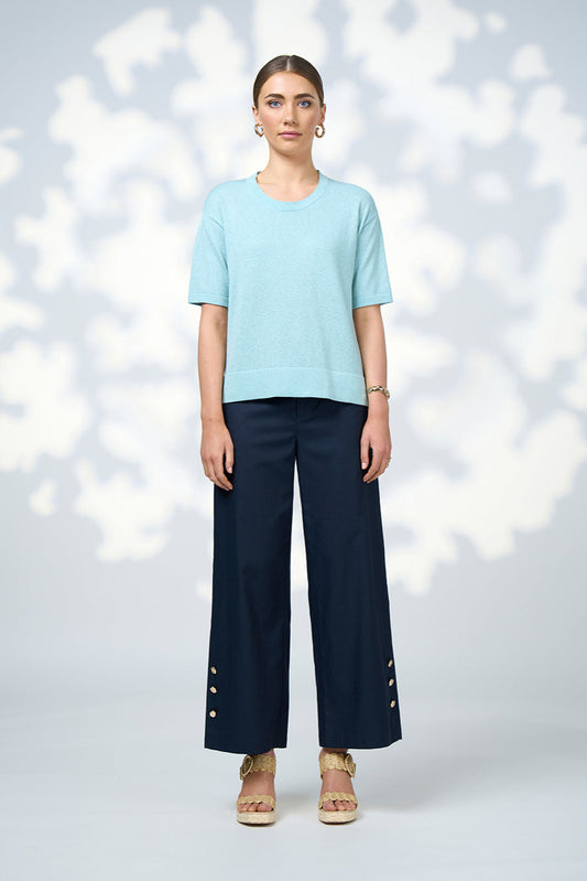 LOOBIES STORY MICA TEE - TIFFANY BLUE - THE VOGUE STORE