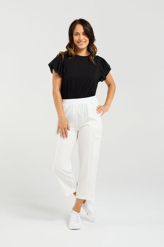SEDUCE RHEA PANT - WHITE - THE VOGUE STORE