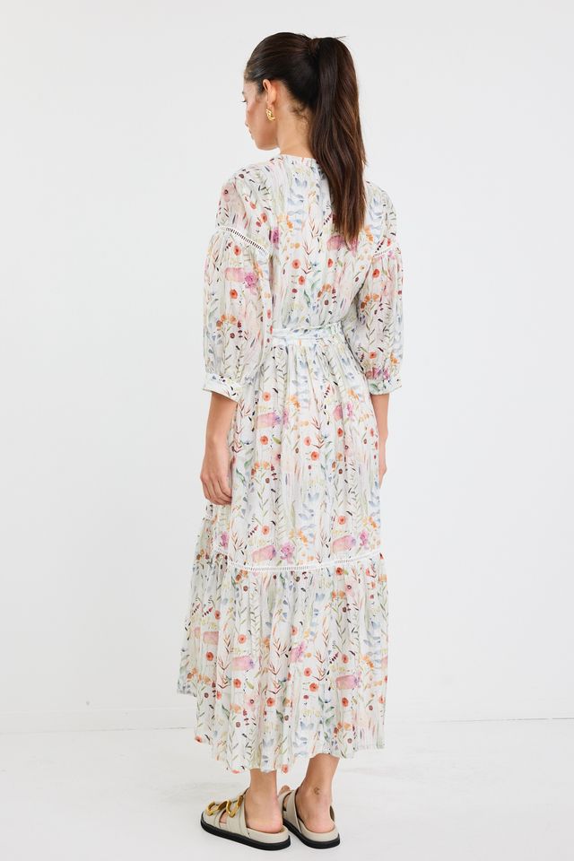 BY ROSA WISDOM BALLOON SLEEVE MIDI SHIRT DRESS - THE VOGUE STORE