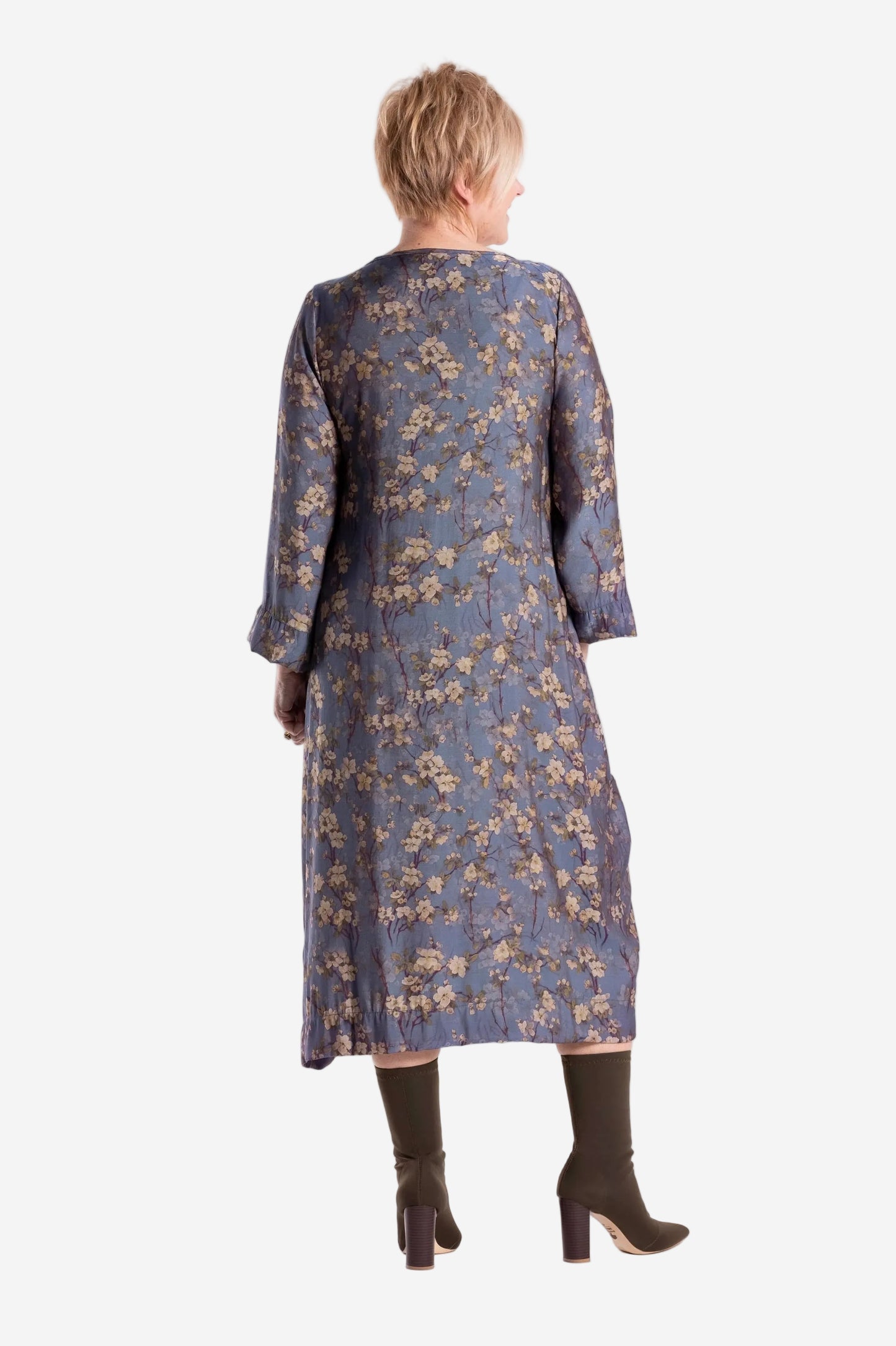 JELLICOE JORDAN DRESS - PERIWINKLE BLOSSOM - THE VOGUE STORE