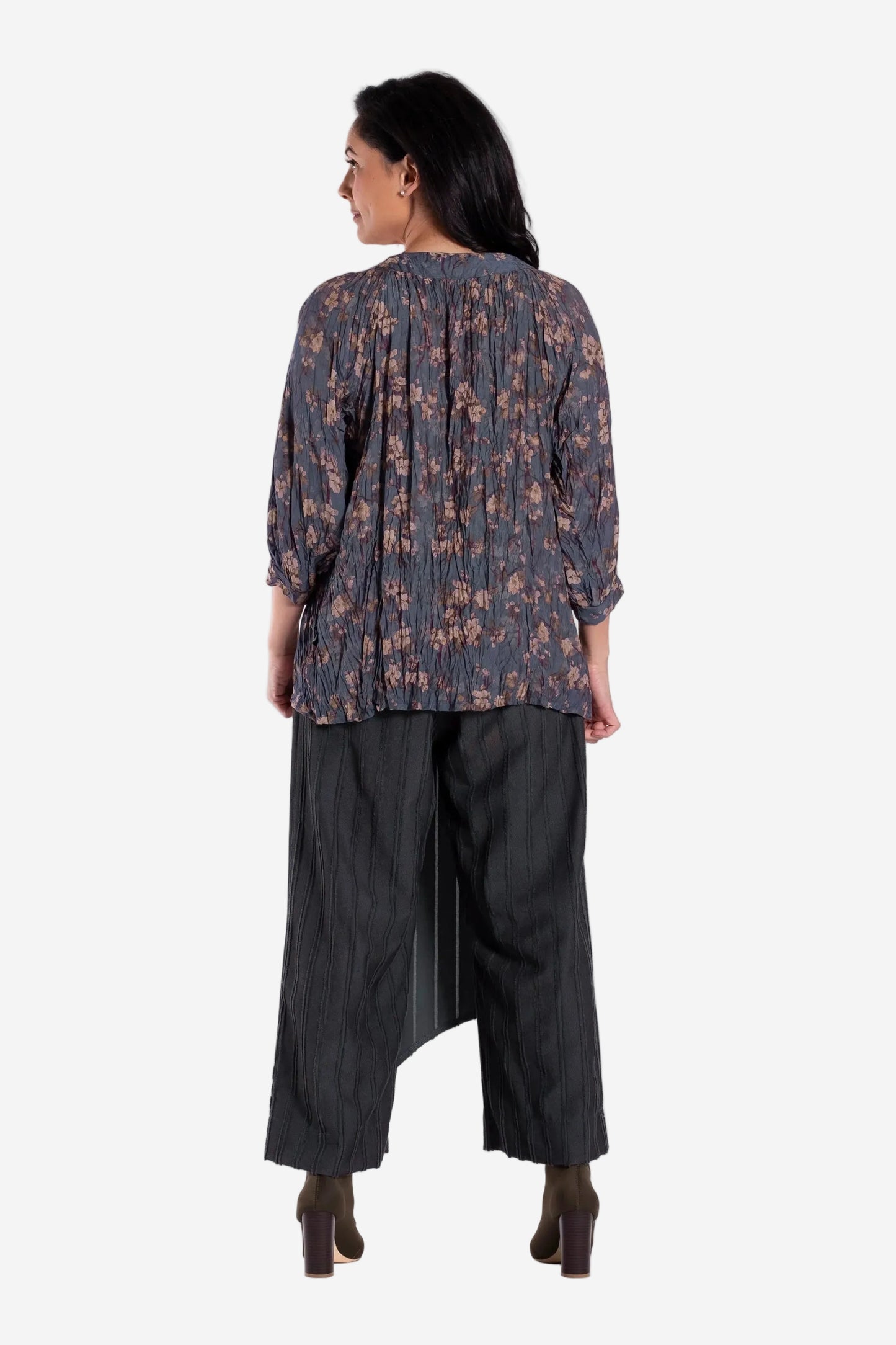 JELLICOE SURROUND TOP - PERIWINKLE BLOSSOM - THE VOGUE STORE