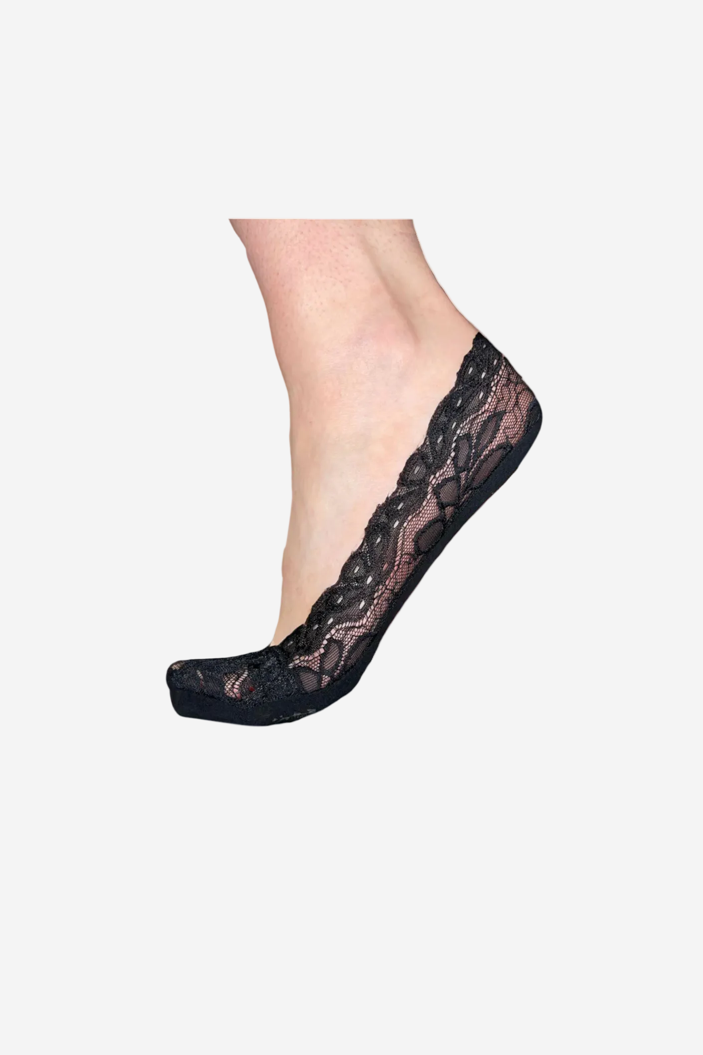 MINX LACE SOCKETTE - BLACK