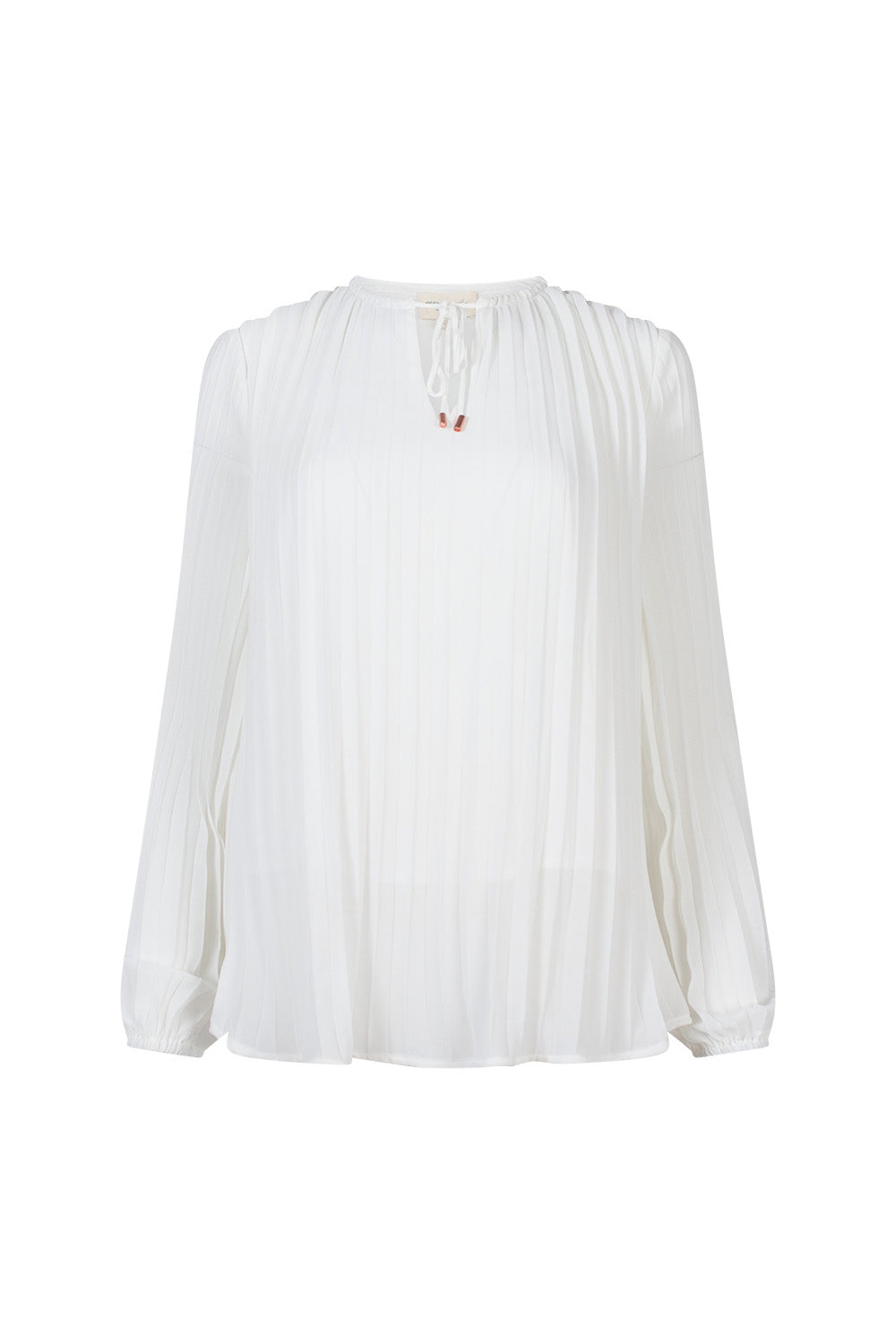 MADLY SWEETLY MORSE BLOUSE - WINTER WHITE - THE VOGUE STORE