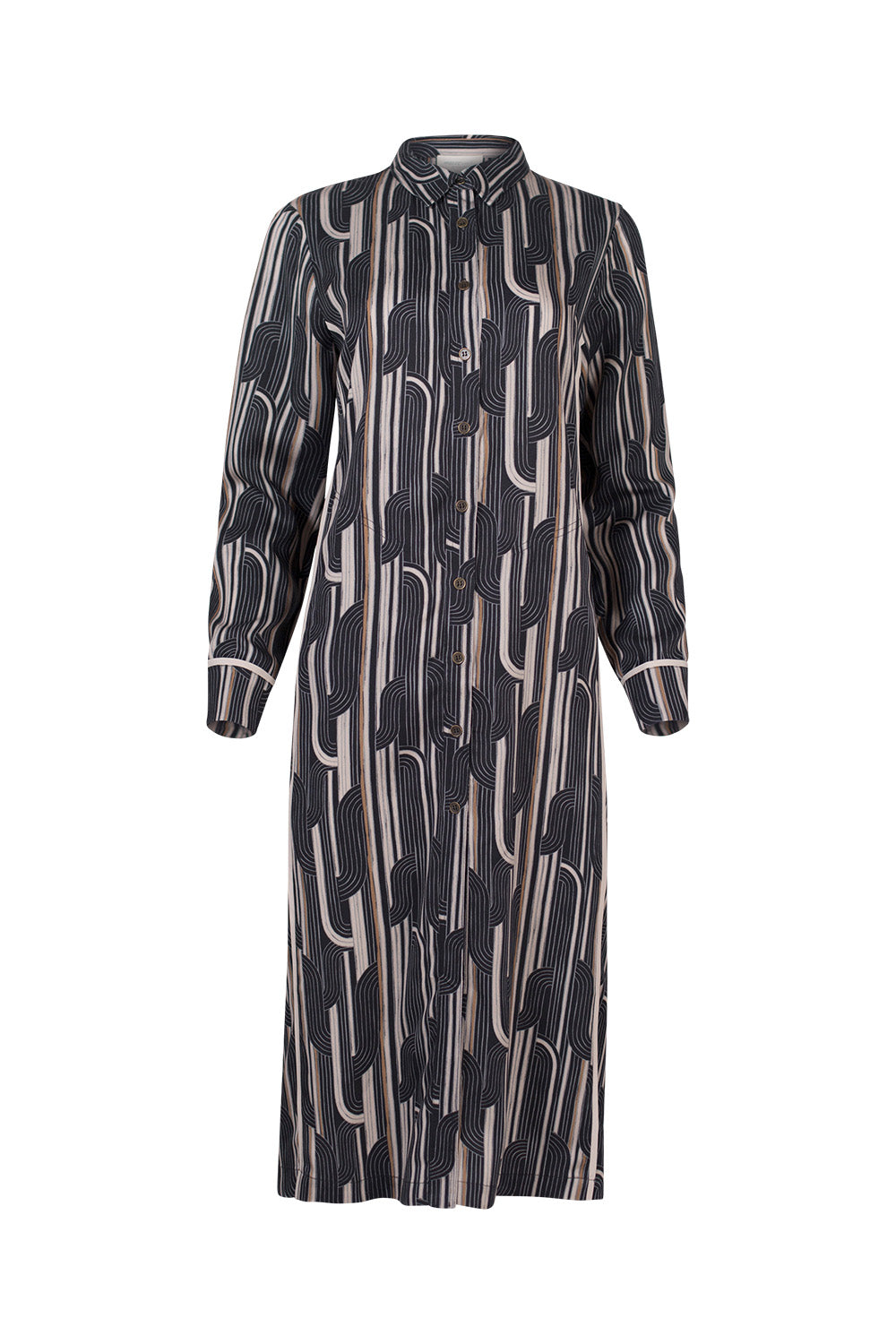 MADLY SWEETLY  FREEFALL DRESS - BLACK MULTI - THE VOGUE STORE