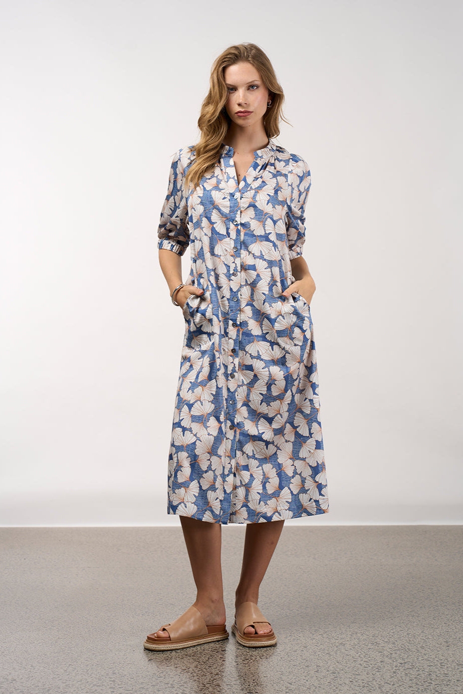 MADLY SWEETLY TAKE FLIGHT DRESS  - DENIM MULTI - THE VOGUE STORE