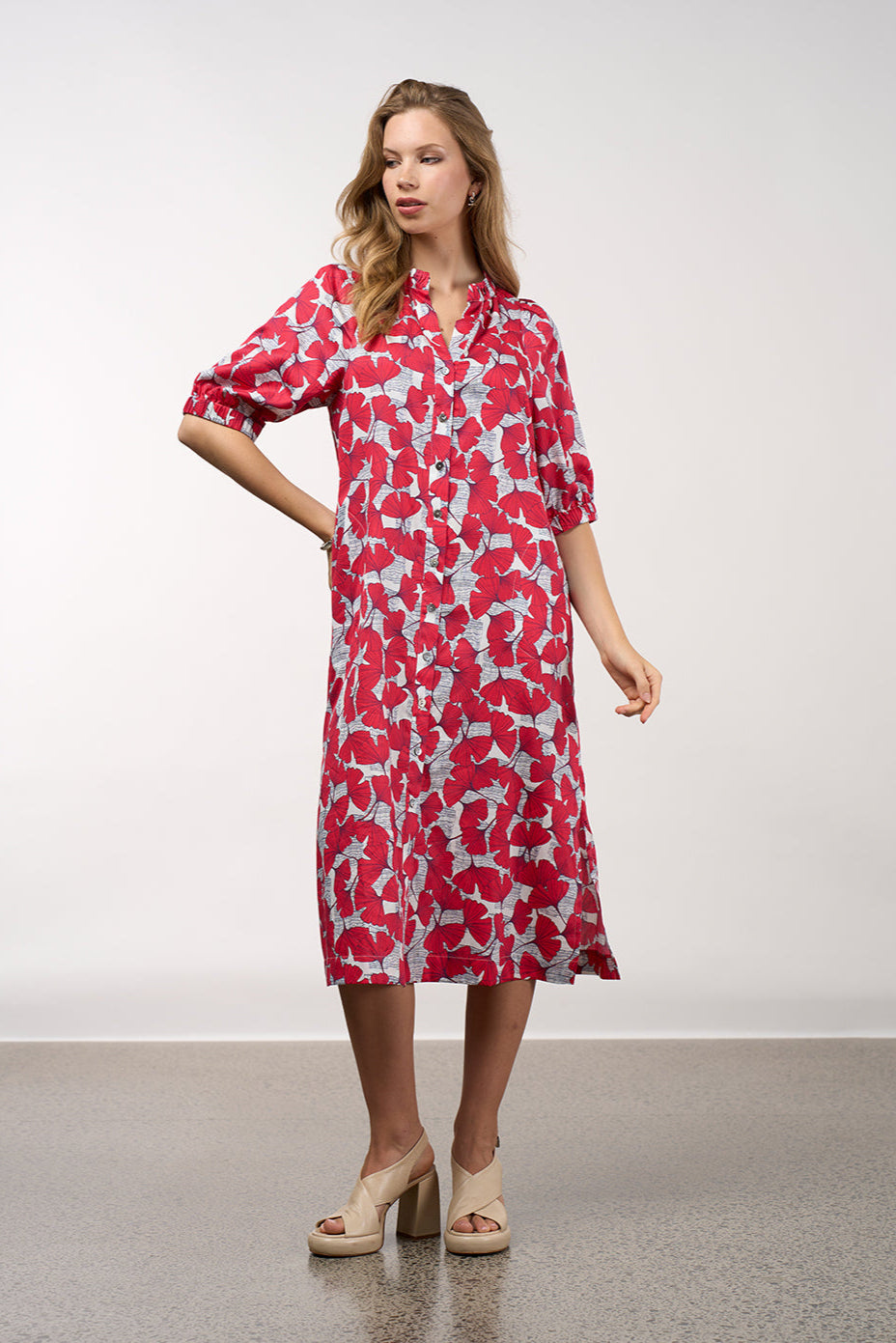 MADLY SWEETLY TAKE FLIGHT DRESS - POPPY MULTI - THE VOGUE STORE