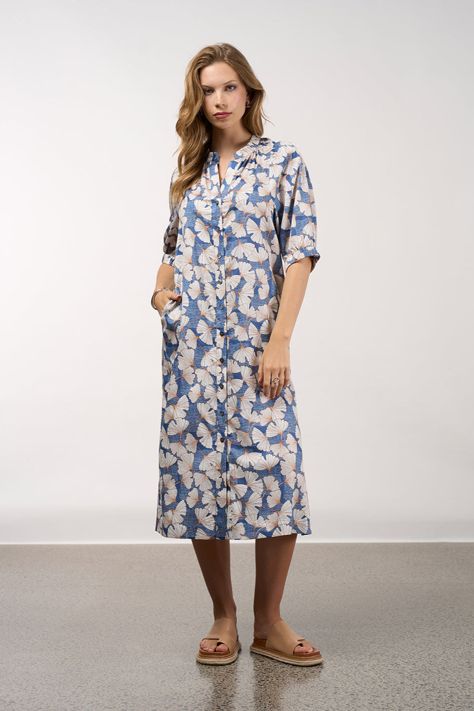 MADLY SWEETLY TAKE FLIGHT DRESS  - DENIM MULTI - THE VOGUE STORE