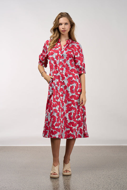 MADLY SWEETLY TAKE FLIGHT DRESS - POPPY MULTI - THE VOGUE STORE