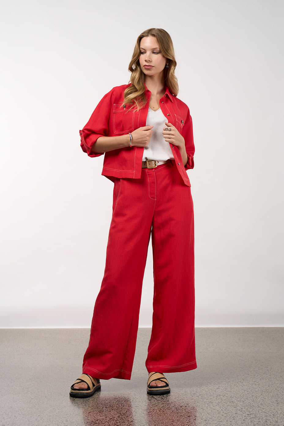 MADLY SWEETLY ASPECT JACKET - POPPY - THE VOGUE STORE