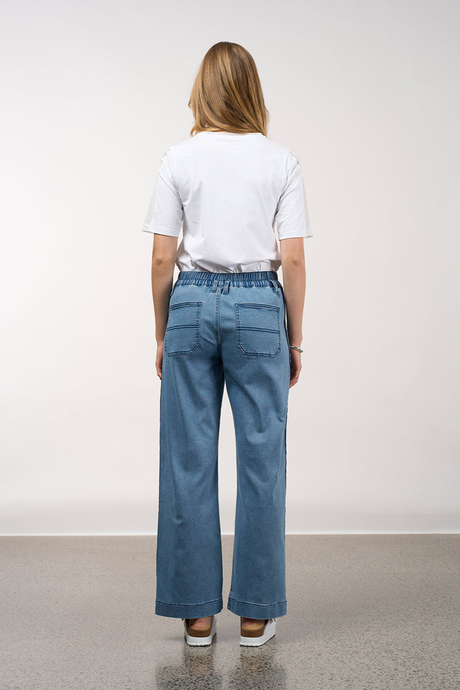 MADLY SWEETLY CHARLI PANT - LIGHT DENIM - THE VOGUE STORE