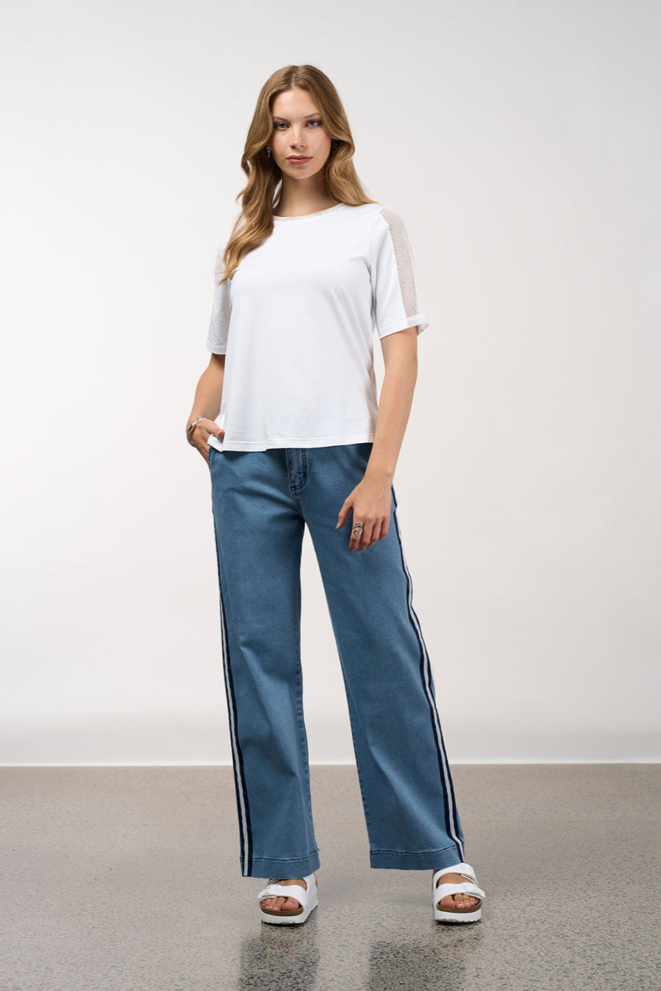 MADLY SWEETLY CHARLI PANT - LIGHT DENIM - THE VOGUE STORE