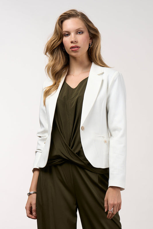 MADLY SWEETLY MERIDIAN JACKET - WHITE - THE VOGUE STORE
