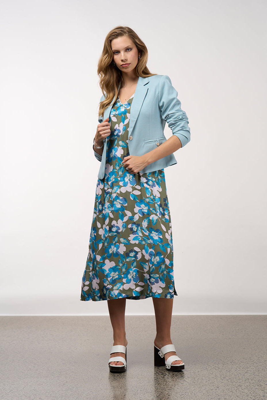 MADLY SWEETLY MERIDIAN JACKET - DUCK EGG - THE VOGUE STORE