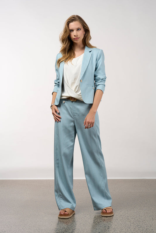 MADLY SWEETLY MERIDIAN JACKET - DUCK EGG - THE VOGUE STORE