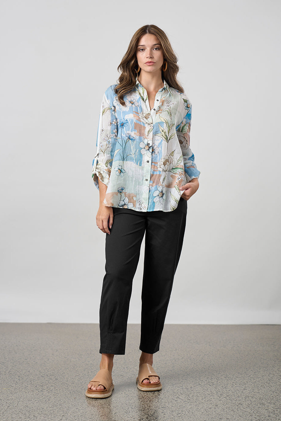 MADLY SWEETLY MELODY SHIRT - SAGE MULTI - THE VOGUE STORE