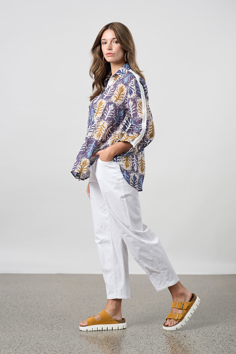 MADLY SWEETLY RATIO PANT - WHITE - THE VOGUE STORE