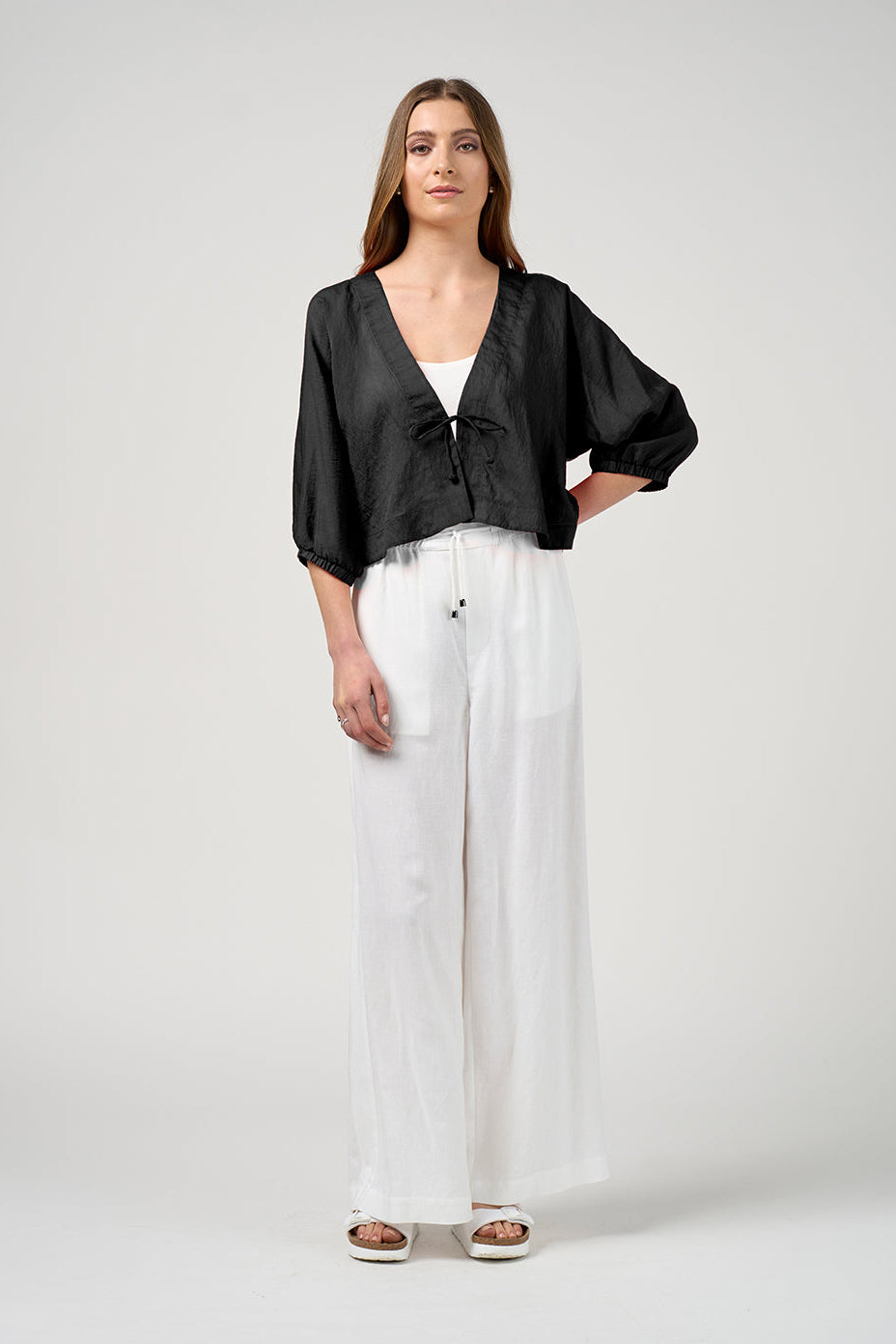 MADLY SWEETLY VEIL JACKET - BLACK - THE VOGUE STORE