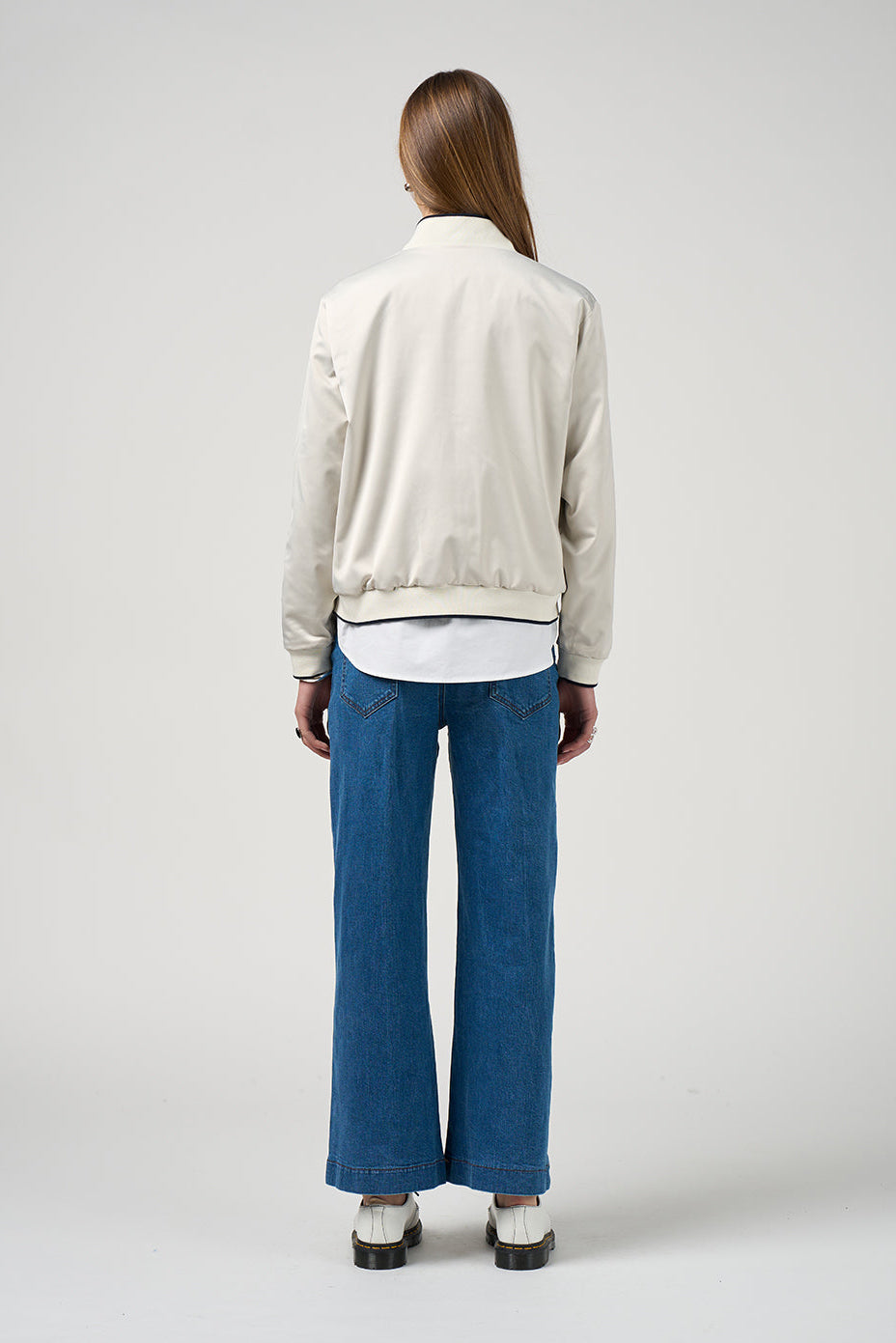 MADLY SWEETLY TRAX JACKET - NAVY/VANILLA - THE VOGUE STORE