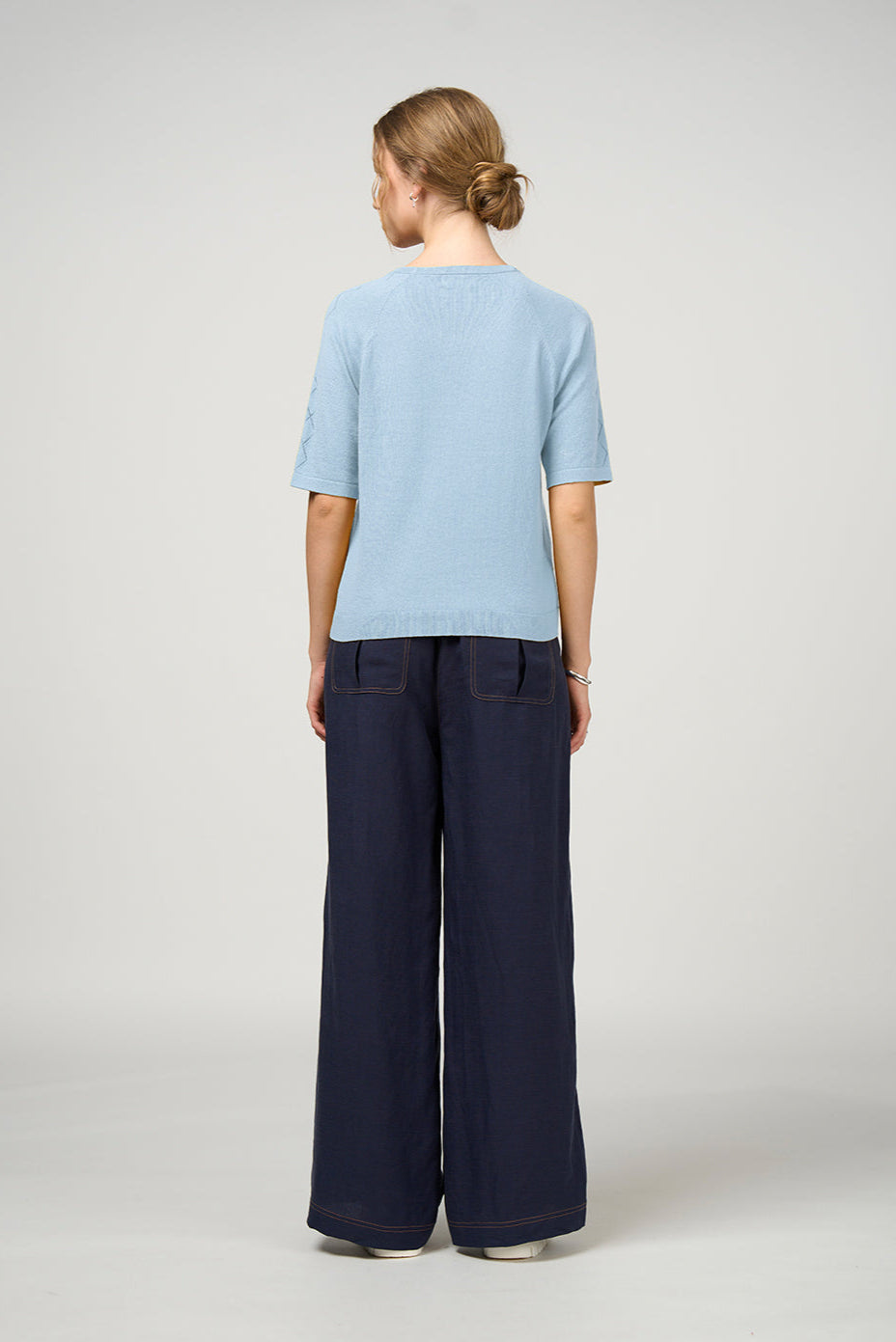 MADLY SWEETLY AERO TEE - ICE BLUE - THE VOGUE STORE