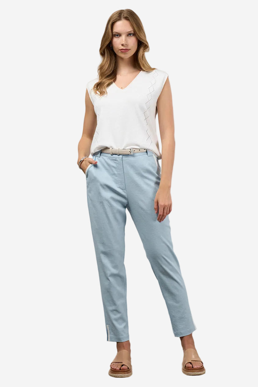 MADLY SWEETLY CADENCE PANT - ICE BLUE - THE VOGUE STORE