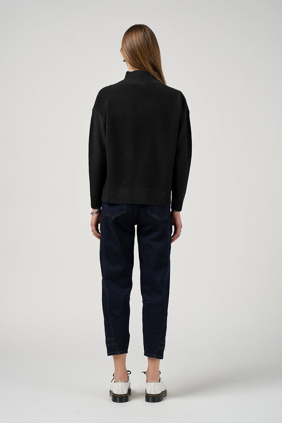 MADLY SWEETLY DRESSAGE SWEATER - BLACK - THE VOGUE STORE