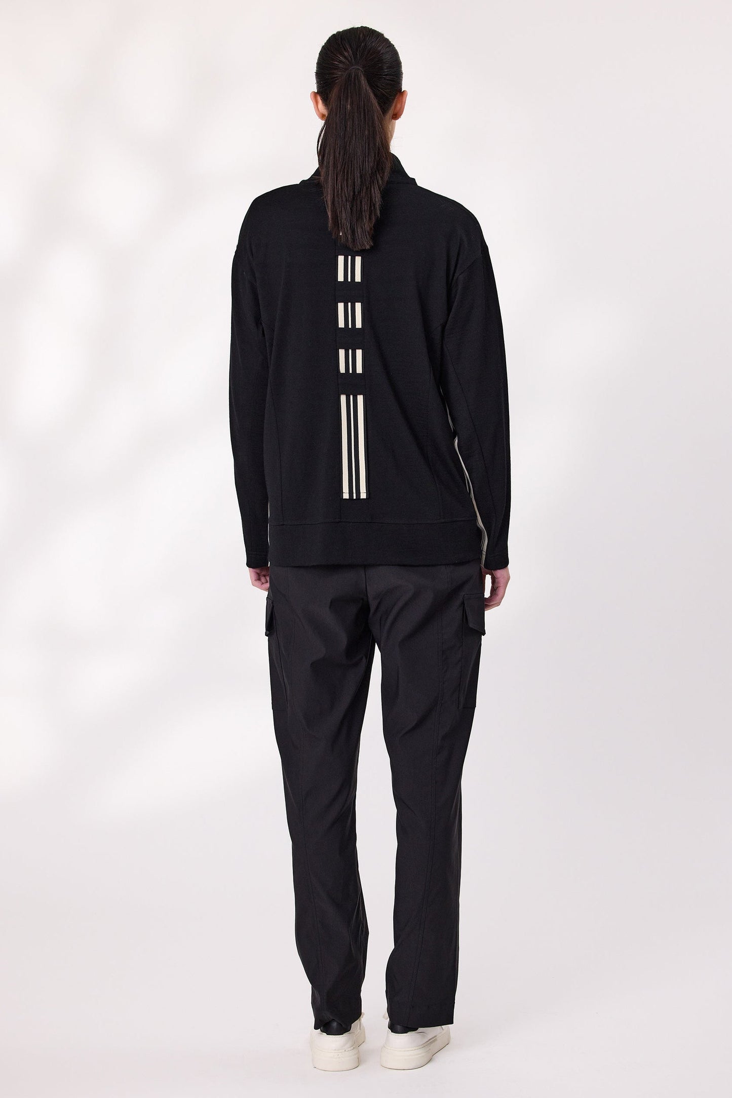 DESIGN NATION MODE MERINO JACKET - BLACK - THE VOGUE STORE