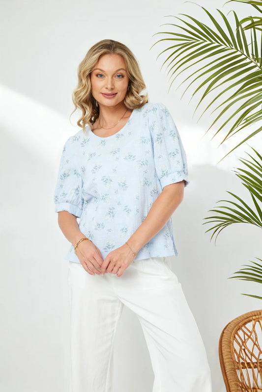 NEWPORT RIVER TOP - RIVER PRINT - THE VOGUE STORE