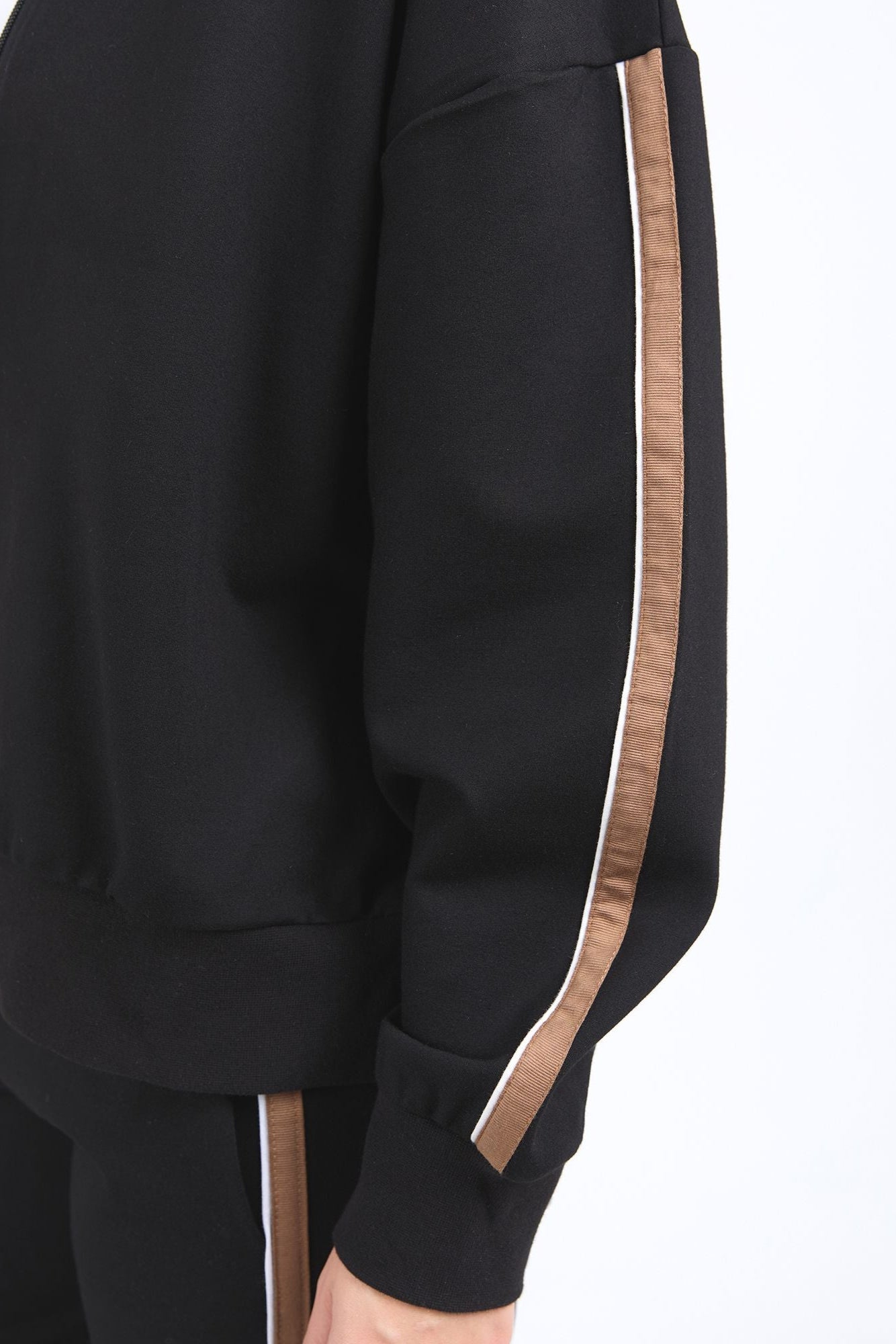 FOXWOOD LONDON ZIP THRU - BLACK - THE VOGUE STORE