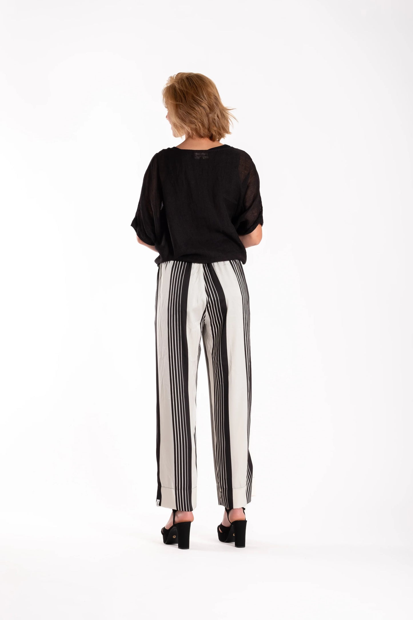 DEEANNE HOBBS BRIE PANTS - DIVIDED STRIPES - THE VOGUE STORE