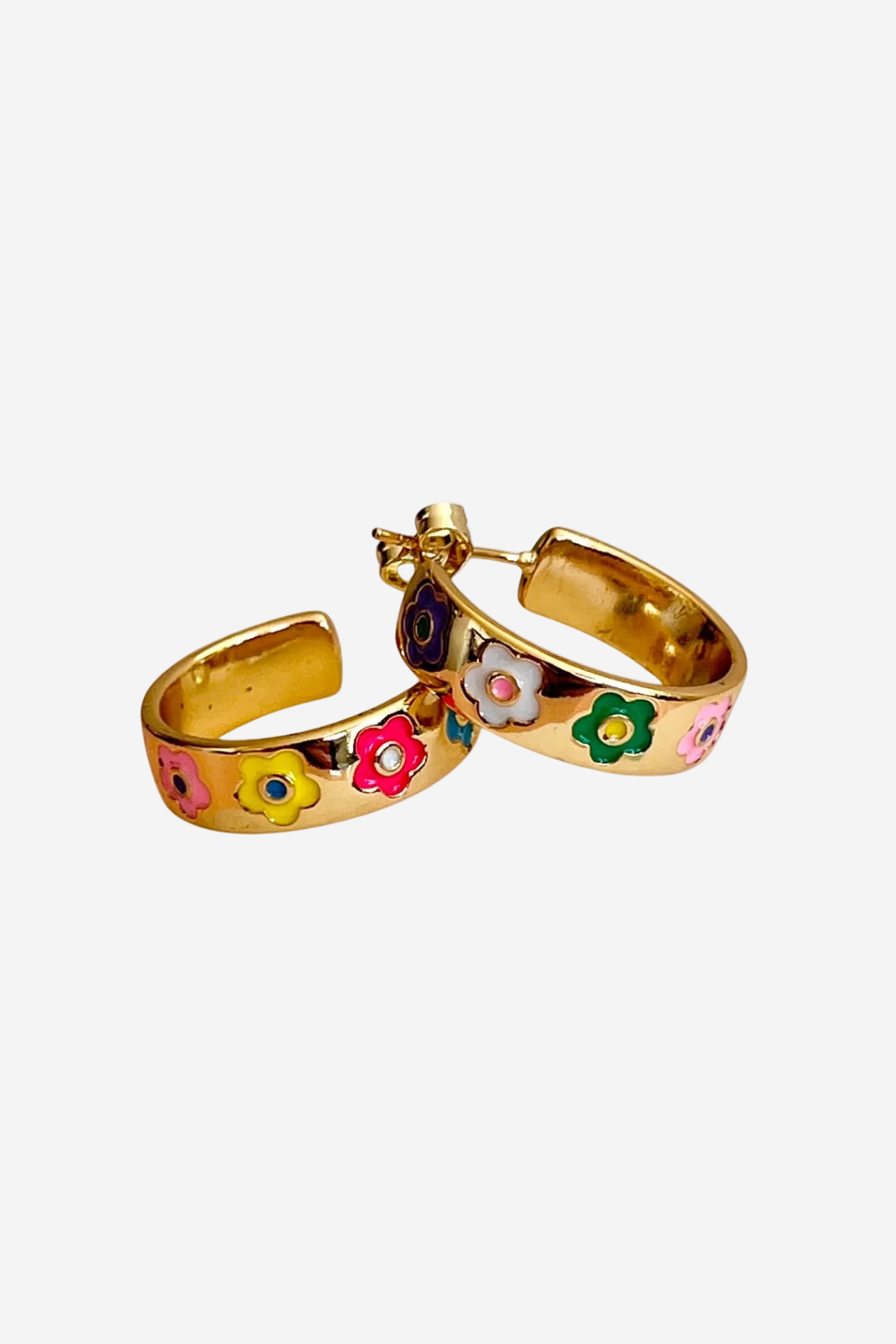 PENNY FOGGO BRIGHT MULTIFLOWER HOOPS - THE VOGUE STORE