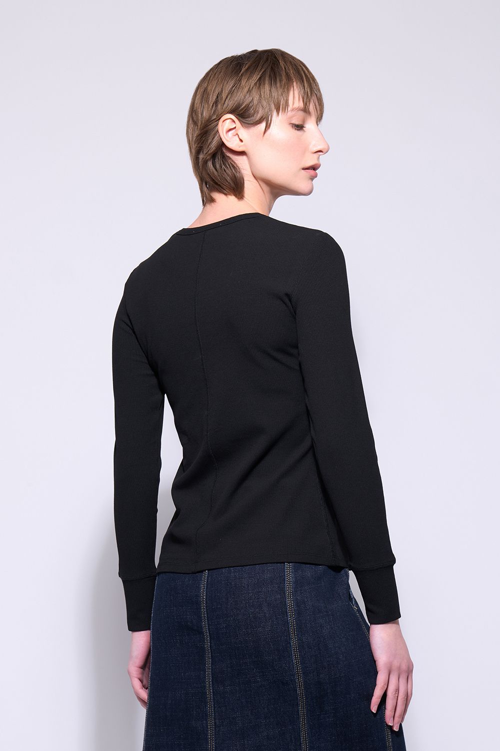 NERIS NOAH TOP - BLACK - THE VOGUE STORE