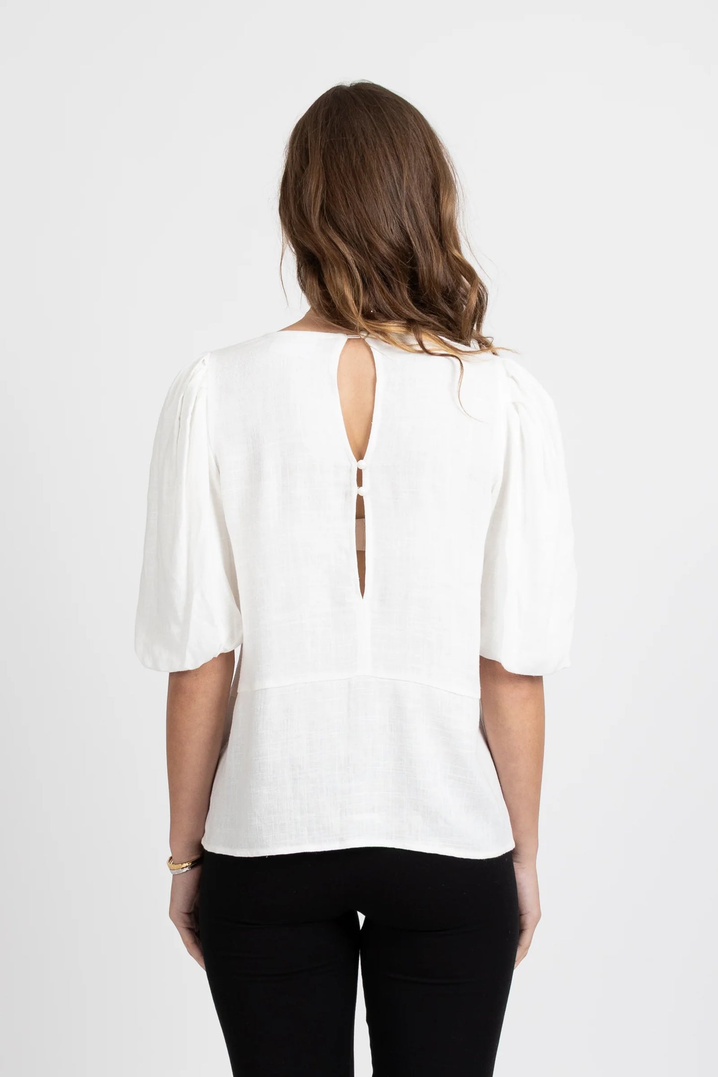 FEDERATION PUNCH TOP - WHITE - THE VOGUE STORE